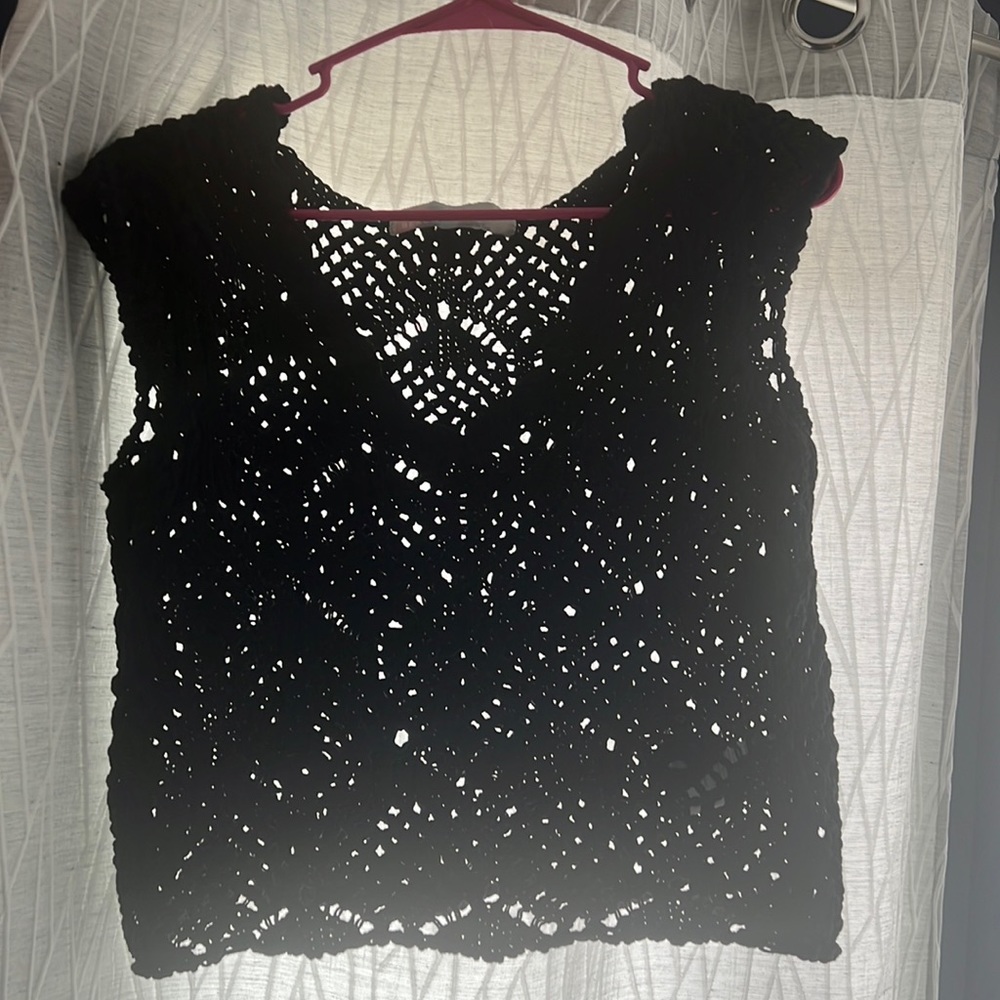 Free people beach, crochet top